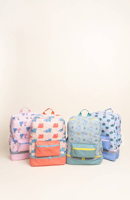 The Cotton Cloud - kuprinė į mokyklą - A4 Backpack Dancing Hearts
