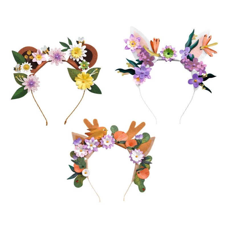 Pasidaryk pats - Plaukų lankeliai - Gėlių draugai