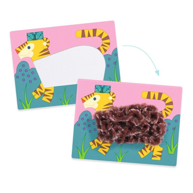 Koliažai su vilna ir Velcro® - gyvūnai