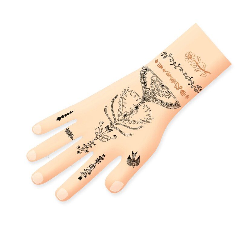 DJECO - Tatuiruotės - Rytų raštai (50+ tatuiruočių)
