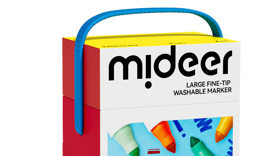 Mideer - Nuplaunami markeriai flomasteriai – 24 Spalvos