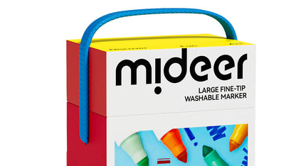 Mideer - Nuplaunami markeriai flomasteriai – 24 Spalvos