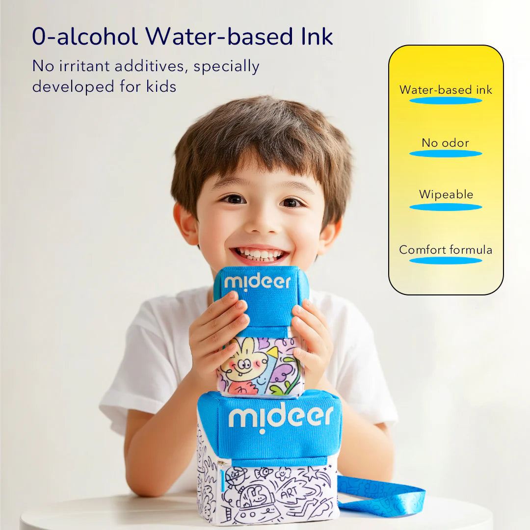 Mideer - Akriliniai markeriai su teptukiniu antgaliu spalvinimo dėkle - 24 spalvos