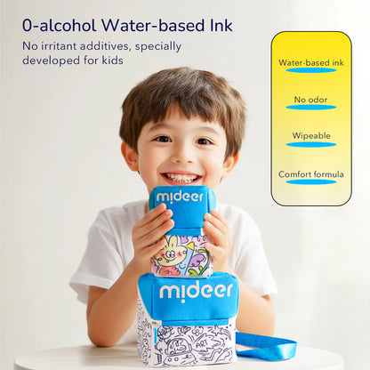 Mideer - Akriliniai markeriai su teptukiniu antgaliu spalvinimo dėkle - 24 spalvos