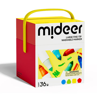 Mideer - Nuplaunami markeriai flomasteriai – 36 Spalvos