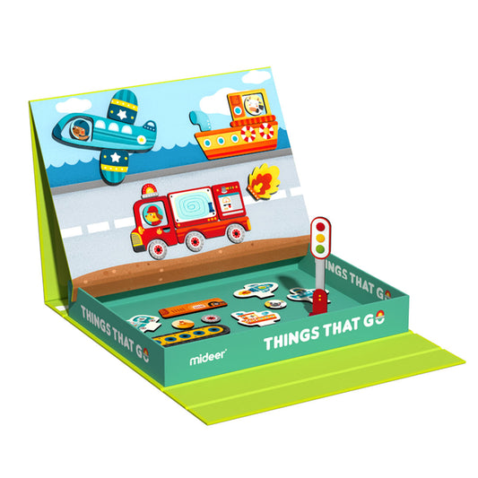 Mideer - Žaidimų rinkinys su magnetine lenta - Eismas