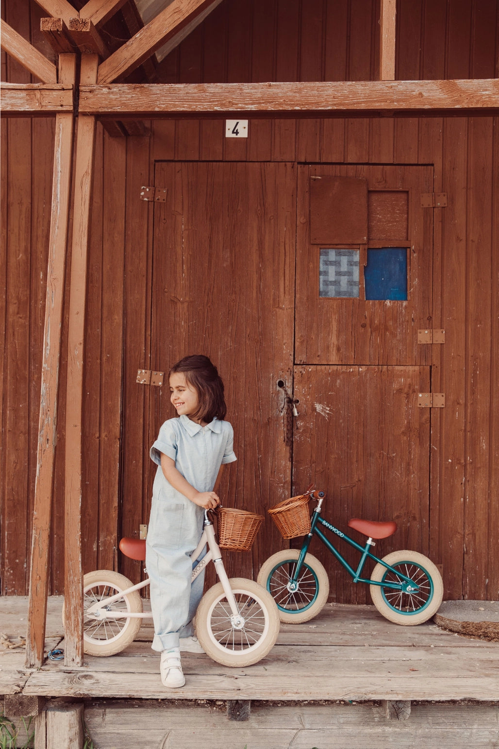 Vintažinis balansinis dviratis First go - Cream