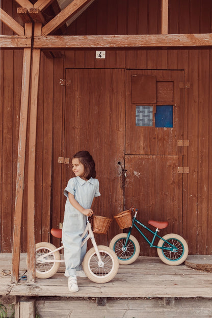 Vintažinis balansinis dviratis First go - Cream