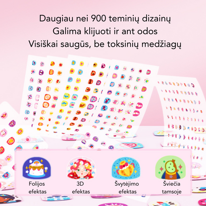 Mideer - Madingi nagų lipdukai – Sodo tematika