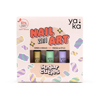 YAKA - 2 in 1 nagų lako rinkinys „Sugar Cuties" 🍩