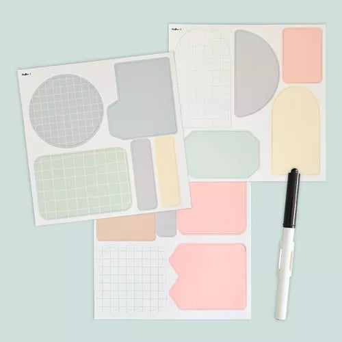 FERFLEX magnetai - Pense-bêtes magnétiques PASTEL