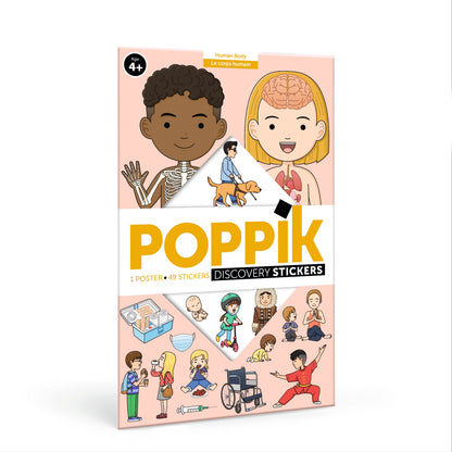 Poppik - Žmogaus kūnas | plakatas su lipdukais | nuo 4 metų