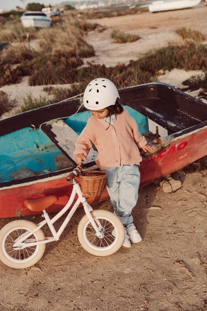 Vintažinis balansinis dviratis First go - Cream