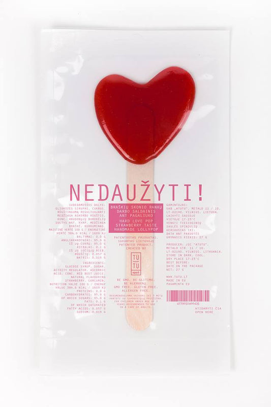 Veganiškas braškinis ledinukas - „Širdelė“ ❤️