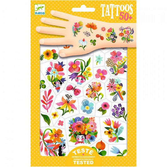 DJECO - Tatuiruotės - Gėlės (50+ tatuiruočių)