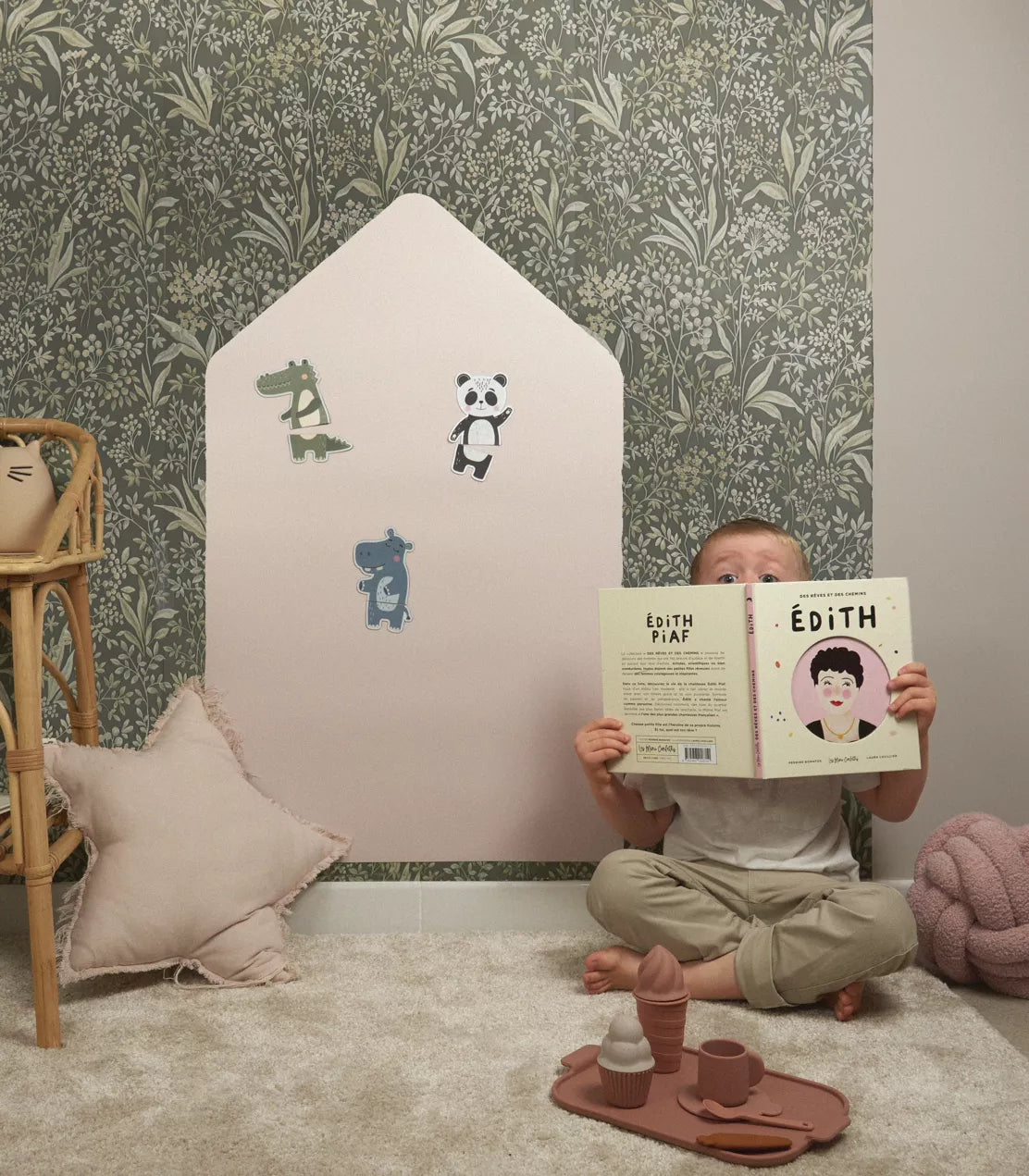 FERFLEX magnetinė lenta prie sienos FERFLEX TABLEAU MAGNETIQUE MAISON | Beige rose