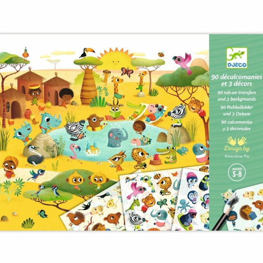 DJECO - Nutrinami paveiksliukai - Savana, Dykuma, Šiaurės Ašigalis