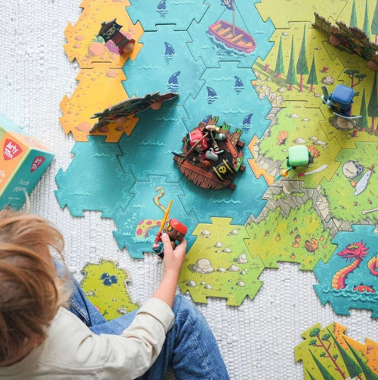 DJECO - Arty Toys - Milžiniška dėlionė - Mūšis (30 det.)
