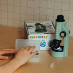 Kidywolf - KIDYMICROSCOPE nešiojamas mikroskopas vaikams - žalias - LE KUKU