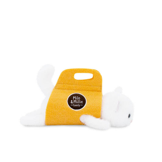 Milo & Millie pliušinis žaislas, Milo baltasis kačiukas (13 cm) - 0+