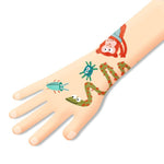 DJECO laikinos tatuiruotės vaikams - Nosiukai (50+ tatuiruočių) - rinkinio turinys - LE KUKU