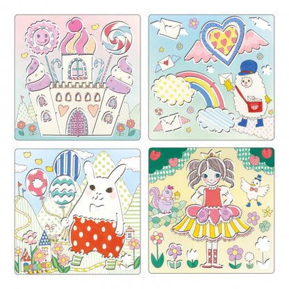 Piešimo trafaretai - Kawailand (5 vnt.)