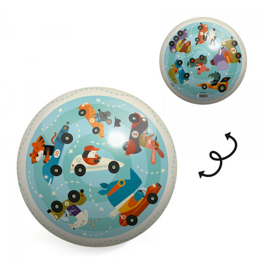 DJECO - Kamuolys - Automobiliai - 22 cm ø