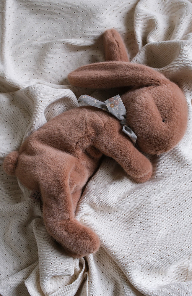 Pliušinis žaislas - miegantis triušiukas | Soft brown