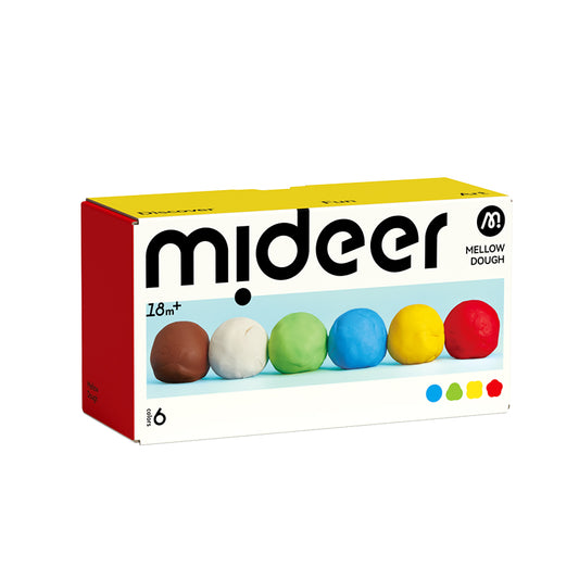 Mideer - Minkšta lipdymo masė – 6 spalvos
