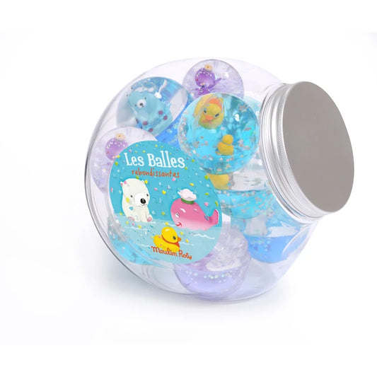 Glowing bouncing ball