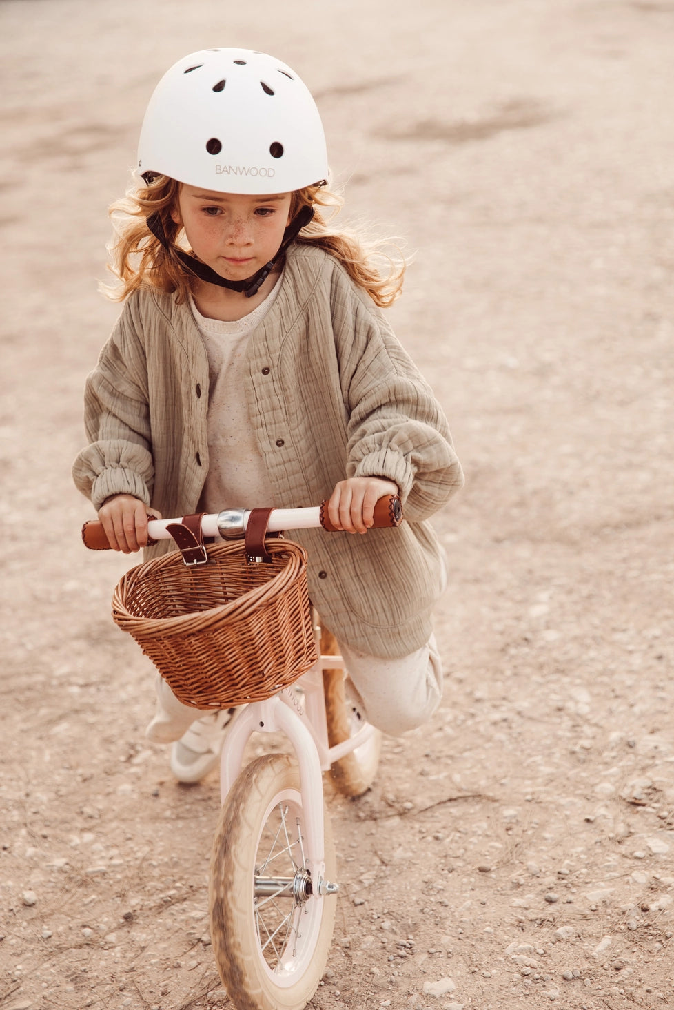 Banwood vintažinis balansinis dviratis First Go - Pink