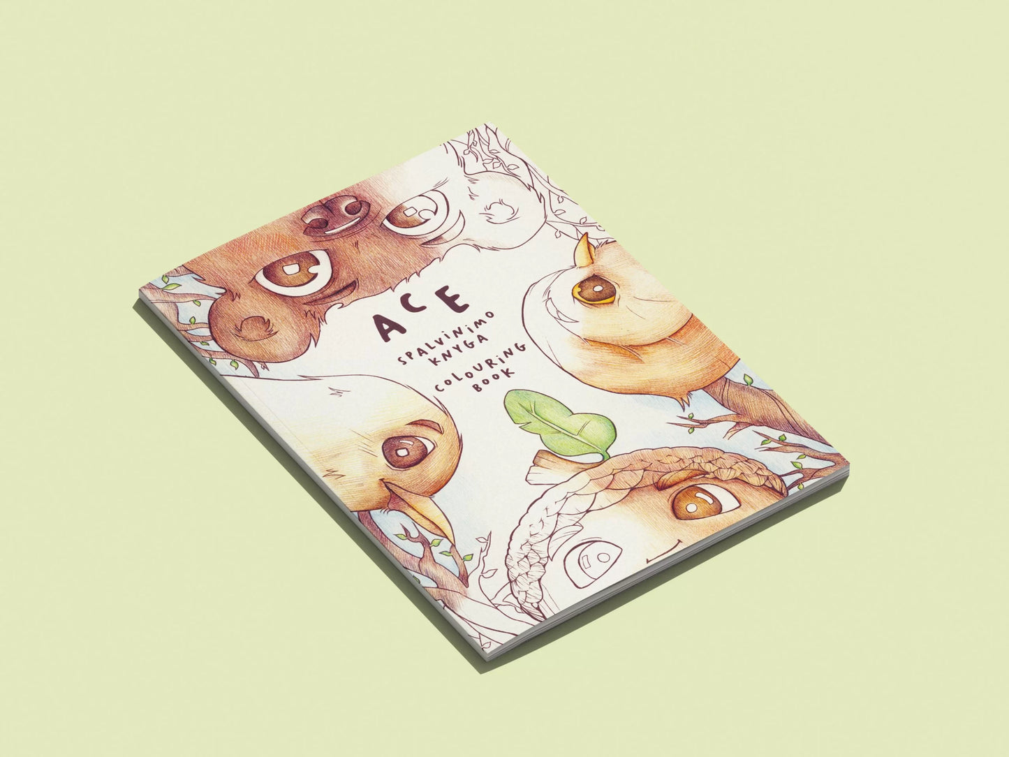 Ace - spalvinimo knyga