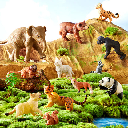 Mideer - Mini safari gyvūnų rinkinys