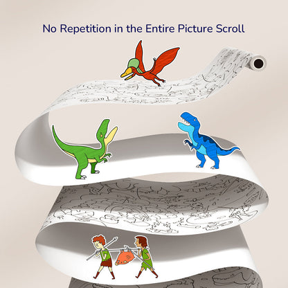 Mideer - Lipnus spalvinimo rulonas Nuostabūs dinozaurai