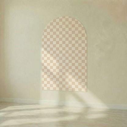 Magnetinė lenta vaikams - Arche - Beige checkered