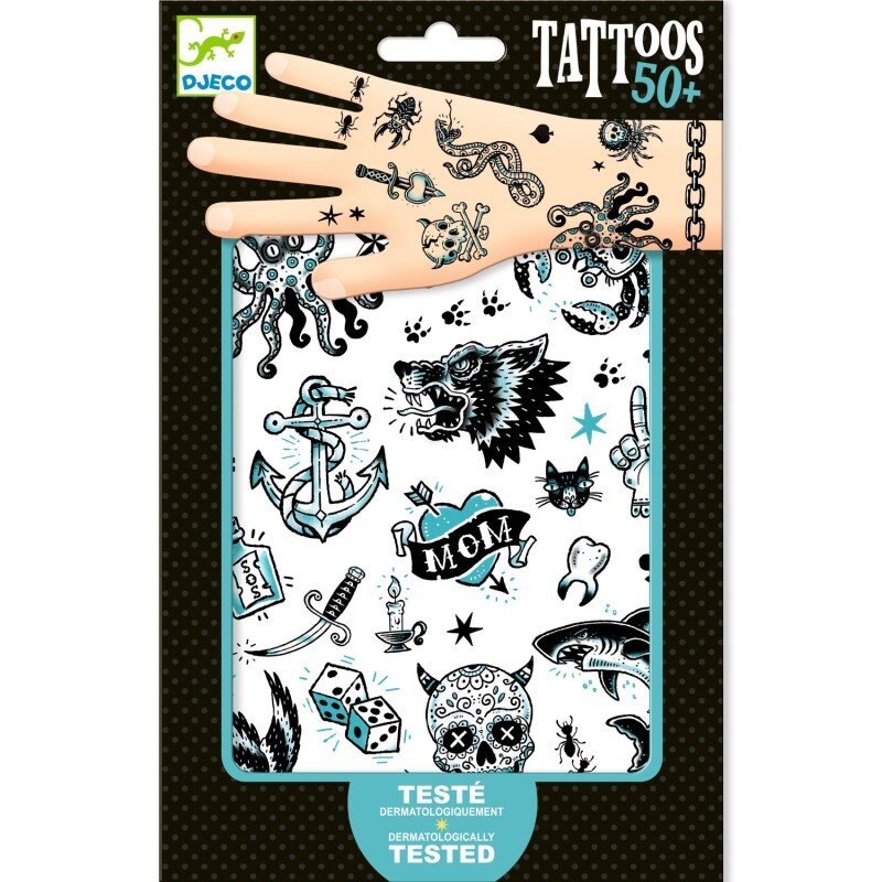 DJECO - Tatuiruotės - Tamsi pusė (50+ tatuiruočių)