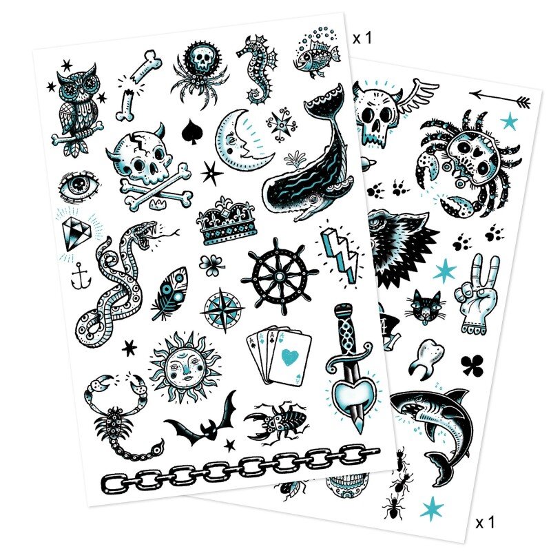 DJECO - Tatuiruotės - Tamsi pusė (50+ tatuiruočių)