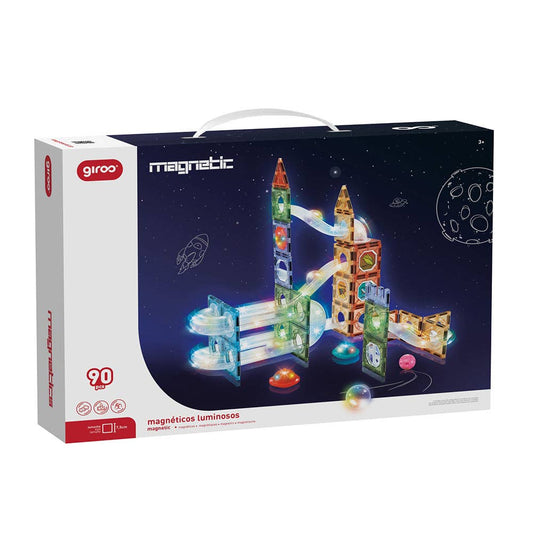 Magnetinis žaidimas vaikams „Luminous“ – 90 vnt.