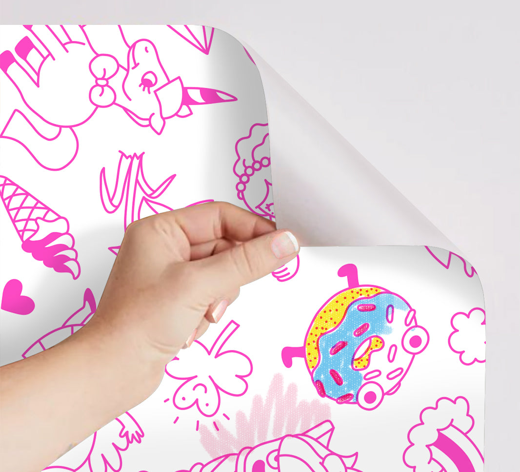 OMY lipnus spalvinamas popierius - Stick it kid - Dreamland