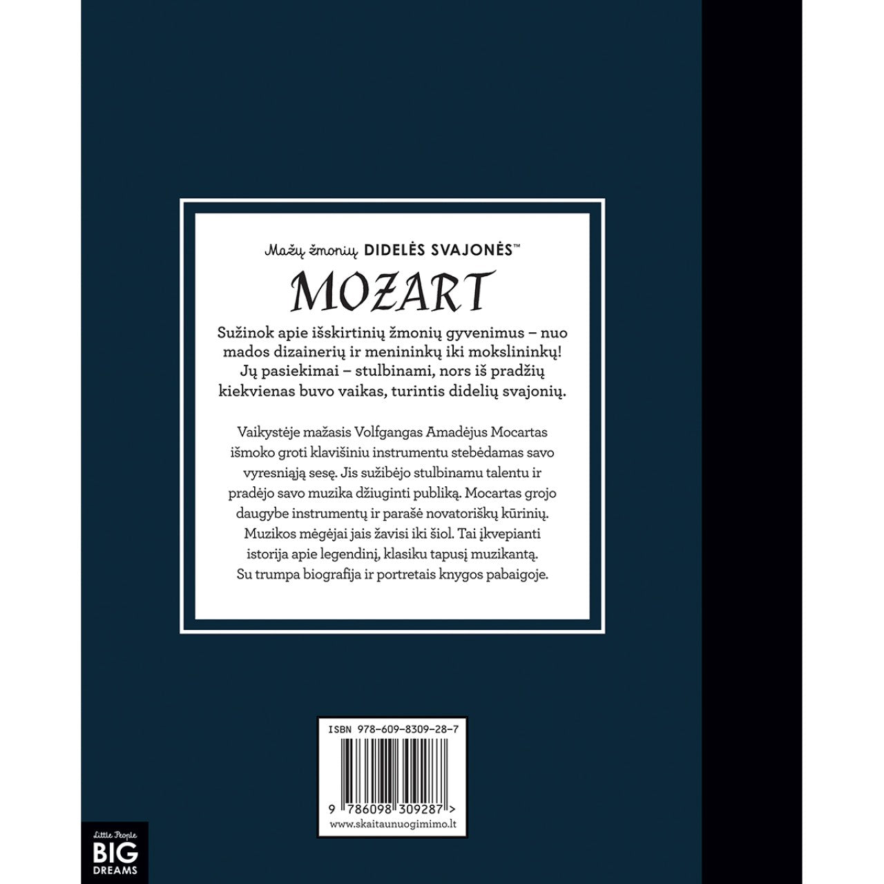 Knyga - Mažų žmonių DIDELĖS SVAJONĖS - MOZART