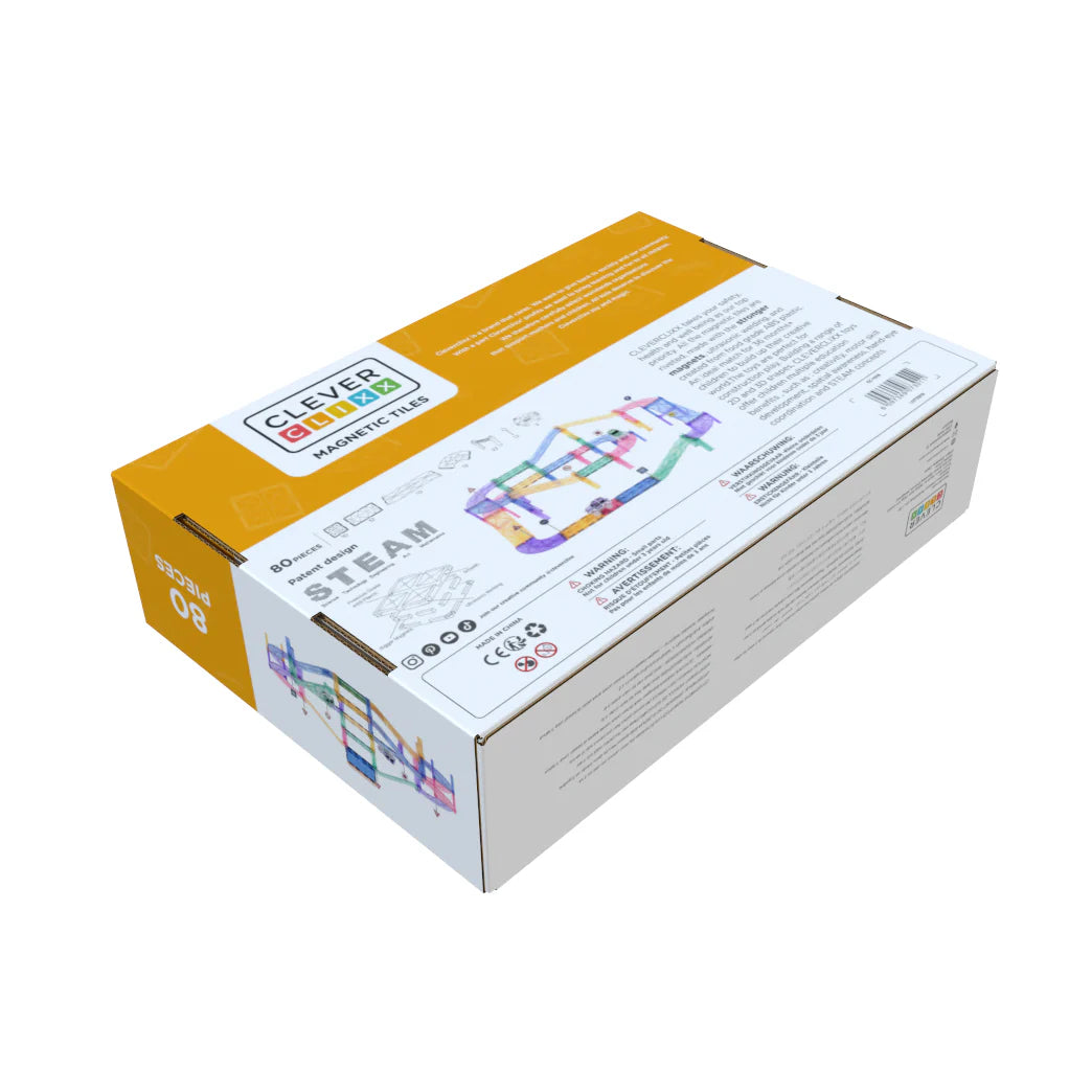 Race Track Pastel - 80 dalių magnetinis konstruktorius