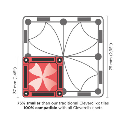 Mini Tiles Pack Pastel - magnetinis konstruktorius (28 dalys)