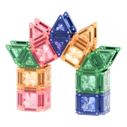 Mini Tiles Pack Pastel - magnetinis konstruktorius (28 dalys)