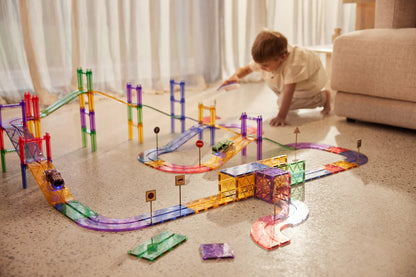 Race Track Pastel - 80 dalių magnetinis konstruktorius