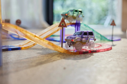 Race Track Pastel - 80 dalių magnetinis konstruktorius