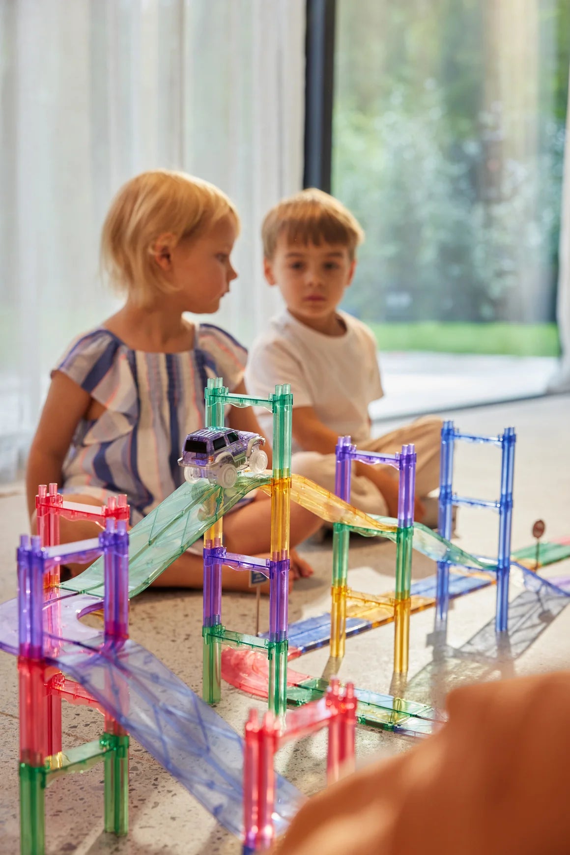 Race Track Pastel - 80 dalių magnetinis konstruktorius