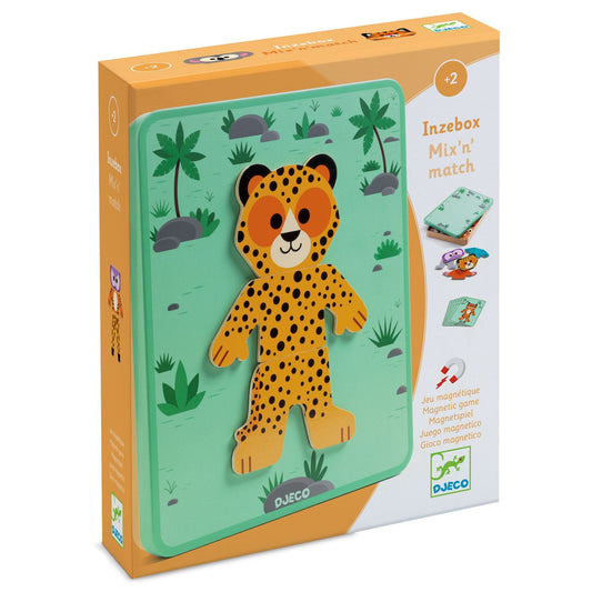 Mediniai magnetai ir metalinė dėžutė - Gyvūnai🐯