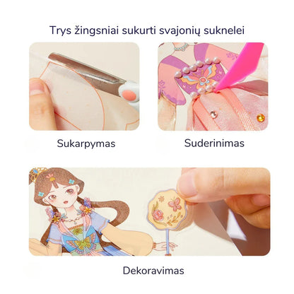 Mideer - Suknelių gamybos knyga - Princesės kolekcija