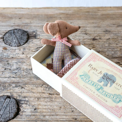 Mouse in a box - Sleeping baby mouse - Rose