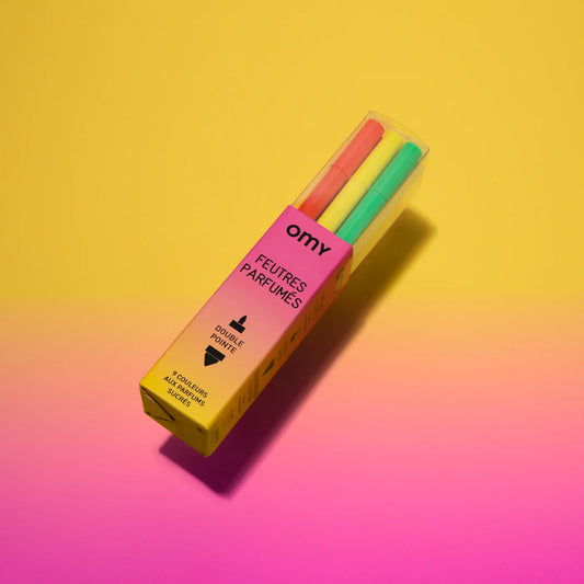 OMY kvepiantys spalvinimo flomasteriai - 16 SCENTED MARKERS